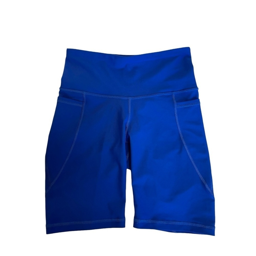 Old Navy biker shorts electric blue size S with side pockets NWT